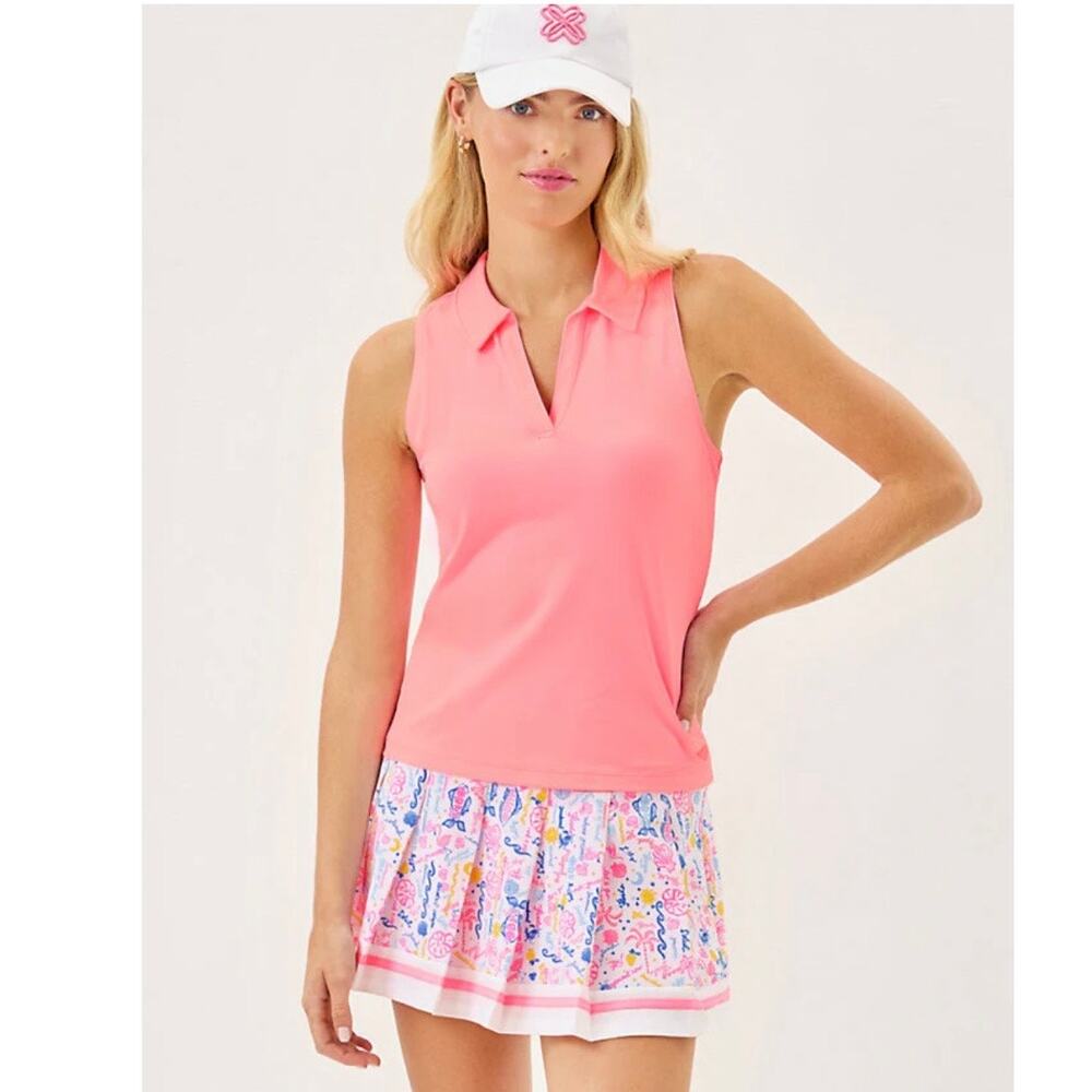 NWT Lilly Pulitzer UPF 50+ Luxletic Drewlyn 13" Skort Multi Summer Serenade 8